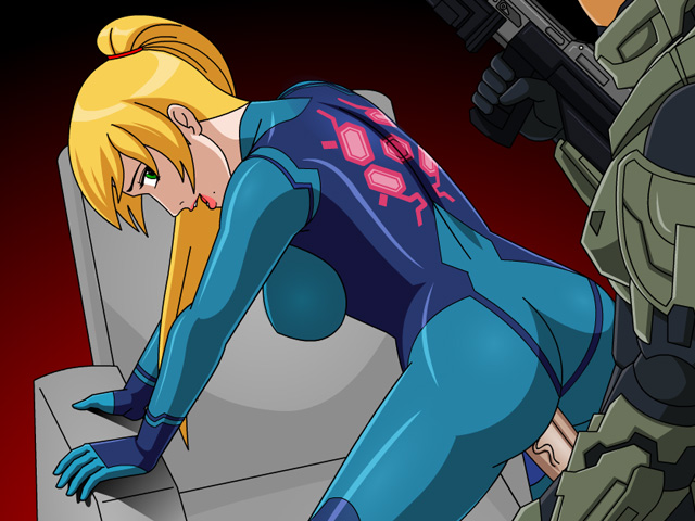 Hot samus aran gets fucked by a strapon - XXX photo