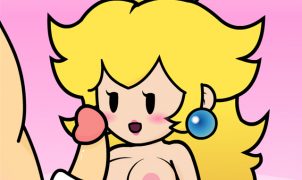 princess peach hentai handjob