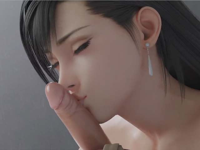 Tifa cock kiss and cum - Tifa Lockhart Hentai 3D | HentaiGO
